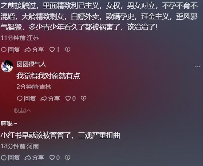 相曝光仇视父母、煽动对立只是冰山一角CQ9电子平台入口小红书被点名严惩真(图2) 相曝光仇视父母、煽动对立只是冰山一角CQ9电子平台入口小红书被点名严惩真(图2)